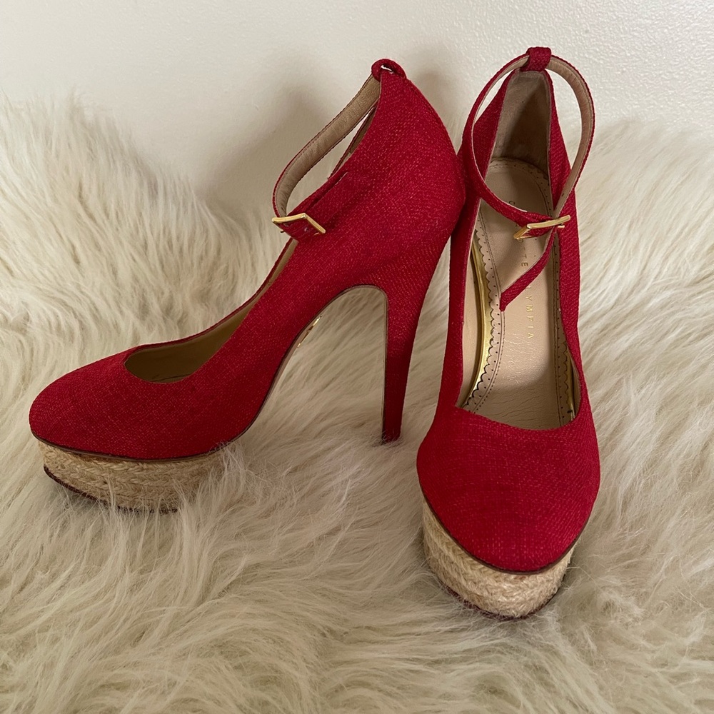 VERO CUOIO RED HIGH HEEL SHOES